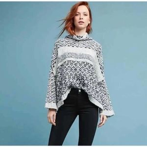 MOTH ANTHROPOLOGIE M Solita Wool & Alpaca blend - Boucle Boxy Sweater